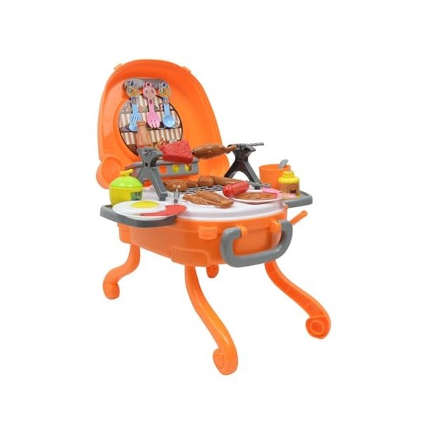 Shienfir Ensemble de Jouets de Cuisine Portable, Ensemble de Jouets de Cuisine, Ensemble de Jouets de Barbecue créatif au Des