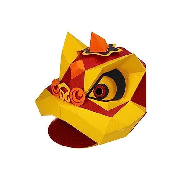 TOYANDONA 1 Jeu Xingshi Papercraft Masques En Papier 3d Jouets Couverture De Visage De Puzzle 3d Masques De Costumes Tête De 