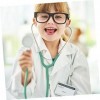 Toyvian 3 Pièces Jouet pour Enfants Costumes pour Enfants Bébé Décor Costume Médecin Accessoires Médecin Jeu De Rôle Stéthosc