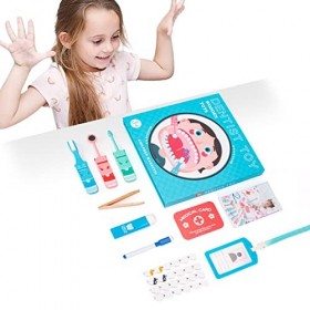 Jouez pour le dentiste, jouet dentiste avec modèle de dents - Pretend Doctor Toys Jouet éducatif pour médecin Jeu intellectue