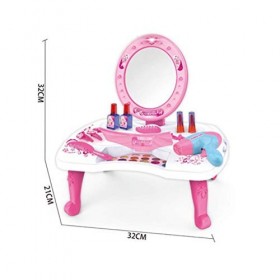 Babitotto Coiffeuse de simulation pour filles - Kit de simulation pour filles - Accessoires cosmétiques - Maison de jeu - Cou