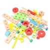 Toyvian 1 Ensemble Boîte À Outils Jeu DÉcrous Jouets pour Enfants Jouets Éducatifs pour Enfants Jouets De Bloc Jouets De Con