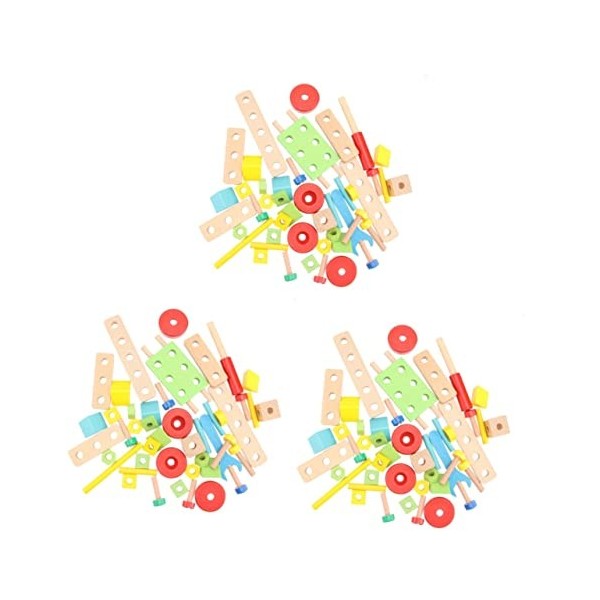 Toyvian 1 Ensemble Boîte À Outils Jeu DÉcrous Jouets pour Enfants Jouets Éducatifs pour Enfants Jouets De Bloc Jouets De Con