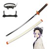 MAYKAR Épée Katana Kochou Shinobu, Épée De Samouraï en Bois avec Fourreau, Jouets Dépée De Samouraï Japonais, pour Jeu De Rô