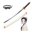 MAYKAR Épée Katana Kochou Shinobu, Épée De Samouraï en Bois avec Fourreau, Jouets Dépée De Samouraï Japonais, pour Jeu De Rô