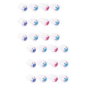 TOYANDONA 24 Pièces Perles pour Les Yeux dhalloween Anneau Lumineux Jouet Flash Anneaux De Jeu pour Enfants Anneaux Lumineux