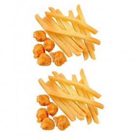 Gadpiparty 30 Pièces Modèle De Frites Garçons Jouets pour Enfants Jouets De Poulet pour Enfants Modèle De Nourriture De Jouet