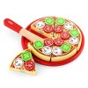 Viga Toys - 58500 - Jeu Dimitation - Cuisine - Pizza À Découper - Végétarienne