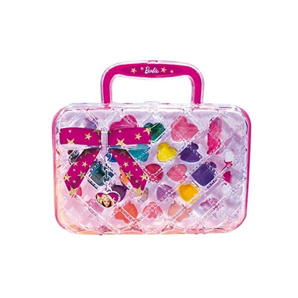 Lisciani - Barbie Trendy Trousse - Kit de maquillage sûr - Jeu créatif pour les filles á partir de 5 ans - 81134