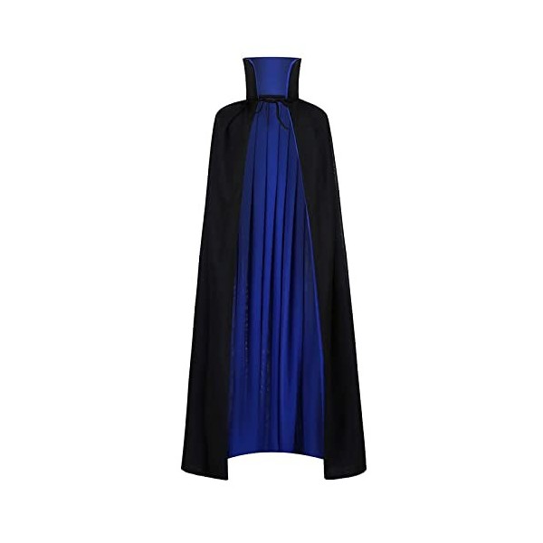 maxToonrain Cape réversible noire et bleue pour adultes et enfants, cape de Pâques, Halloween, Noël, déguisement de vampire, 