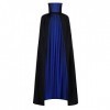 maxToonrain Cape réversible noire et bleue pour adultes et enfants, cape de Pâques, Halloween, Noël, déguisement de vampire, 