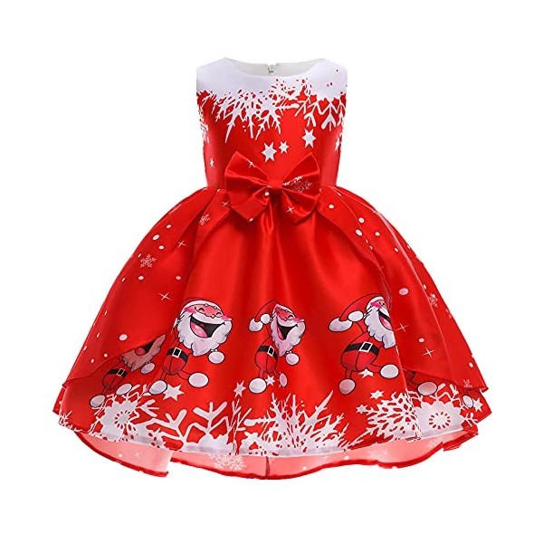 Xiaojiu Robe Noël Fille 18 Mois Deguisement Pere Noel Grande Taille Tenue Noel Robe De Noël Fille 12 Ans Costume Noel Bebe De