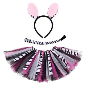 Bébés Filles Déguisement Animaux Tutu Jupe, Dress Up Tulle pour Enfants dhalloween Noël Fête Carnaval Cosplay avec Bandeau 4
