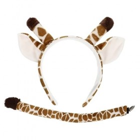 Abaodam 1 Ensemble Bandeau Animal Cosplay Tête Cerceau Costume Prop Accessoire Girafe Cosplay Costume Enfants Animal Déguisem