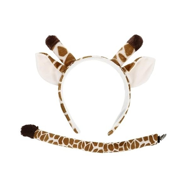 Abaodam 1 Ensemble Bandeau Animal Cosplay Tête Cerceau Costume Prop Accessoire Girafe Cosplay Costume Enfants Animal Déguisem