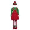 LiiYii Déguisement Lutin Enfant, Costume Elfe Fille, Deguisement Lutin de Noel Garcon, Costume Lutin Fille, Deguisement Noel 