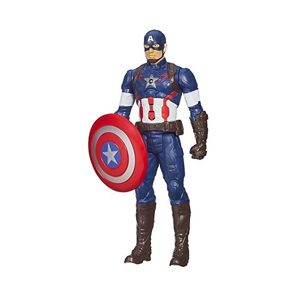 Marvel Avengers lÈre dUltron Titan Hero Tech Figurine Captain America de 30,5 cm