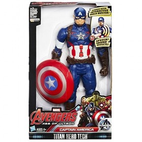 Marvel Avengers lÈre dUltron Titan Hero Tech Figurine Captain America de 30,5&nbsp;cm