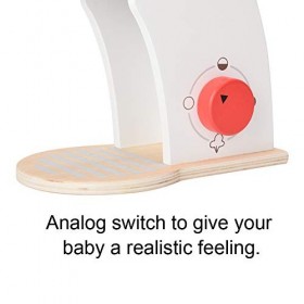 Ozgkee Maison de Jeu pour Enfants Jouet Simulation en Bois Cuisine Cuisine Cafetière Jouet