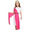 ranrann Enfant Fille Déguisement Déesse Grecque Robe Princesse Manches Longues Col V Costume Cosplay Carnaval Longue Robe Soi