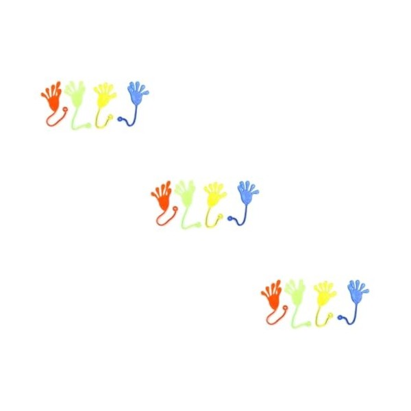 Toyvian 144 Pcs Enfant Sac Universel Mains Flexibles Nouveauté Noël Anniversaire Mains Puissantes - Faveurs Aléatoires Portab