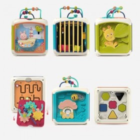 Sharplace Jouet Cube dactivité 7 en 1, Jeu de compétences de tri occupé et diverti, Jouet éducatif précoce pour Enfants garç
