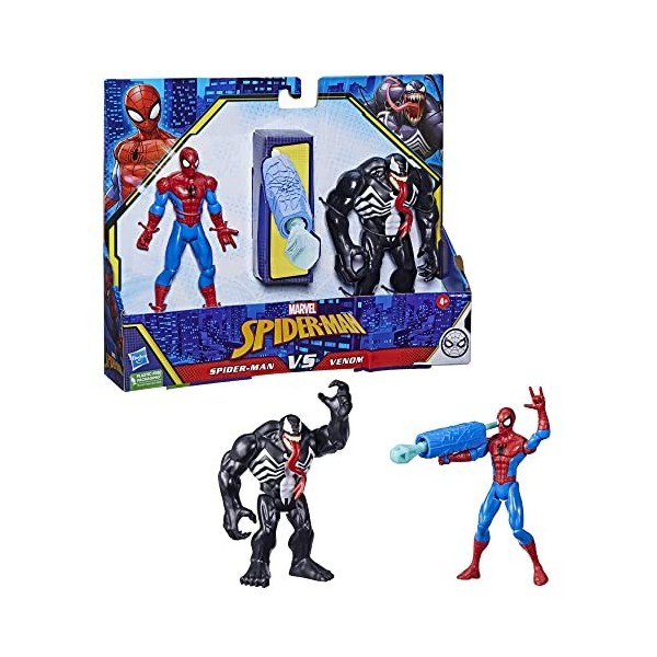 Hasbro Marvel Battle Pack Spider-Man Vs Venom, Pack de 2 Figurines de 15 cm Spider-Man et Venom, Jouets pour Enfant à partir 