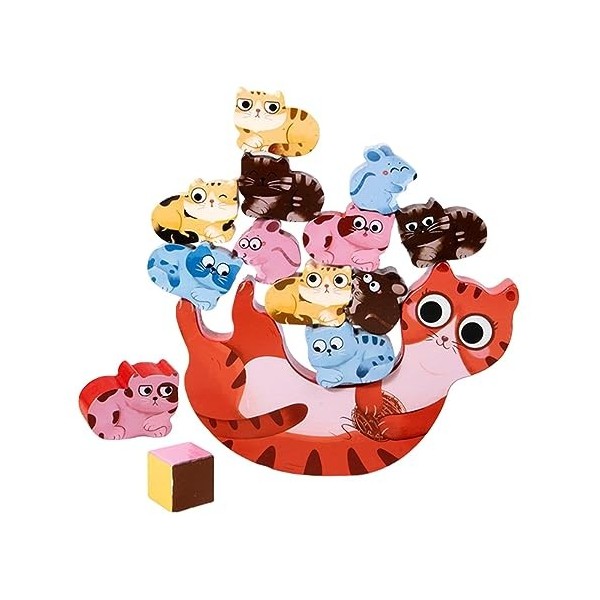 ＡＷＨＡＯ Montessori Toys Jeu de Compétition Déquilibre de Blocs de Construction Empilables pour Garçons et Filles Cadeaux Dann