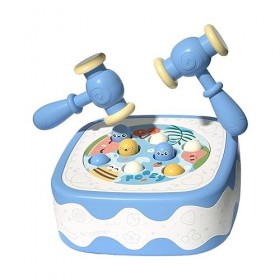ＡＷＨＡＯ Jeu de martelage, jouet de jeu Whack, jouets de martelage, jeu interactif, pour filles, Bleu
