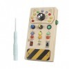 Sharplace Tableau dactivité avec bouton lumineux, activités dapprentissage préscolaire, jeu de cognition, interrupteur, tab