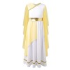 Oyolan Déguisement Déesse Grecque Costume pour Enfant Fille Robe Grec Costume Halloween Cosplay Carnaval Fête 5-16 Ans Type A