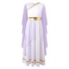 Oyolan Déguisement Déesse Grecque Costume pour Enfant Fille Robe Grec Costume Halloween Cosplay Carnaval Fête 5-16 Ans Type A