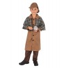 Bristol Novelty- Detective Boy Large Costumes, Garçon, CF237L, Marron, 7-8 Ans