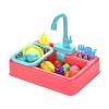 Ensemble de Jouets pour évier de Cuisine Jouets de Cuisine avec Lave Vaisselle à Circuit deau Jouets de Jeu de Rôle pour Enf