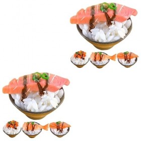 8 Pcs Simulé Sushi Riz Jouets pour Enfants Ensemble De Jeu Kidcraft Jouets Alimentaires Faux Modèle De Nourriture Jouet Grill