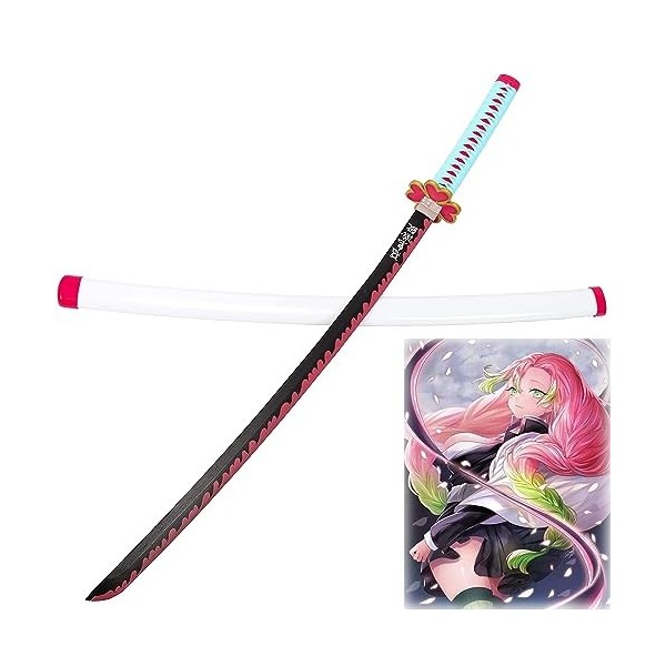 Anime Katana Ninja Sabre Cosplay Épée De Samouraï Modèles De Jouets, Japanese Demon Slayer Epee Lame De Bambou, Kanroji Mitsu