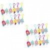 Toyvian 48 Pièces Ensemble De Jeu pour Enfants Jouets Océan Sac Cadeau Mignon Porte-Clés en Caoutchouc Porte-Clés Sirène Prix