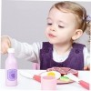 Toyvian 1 Set Simulation Vaisselle Jouets en Bois Jouet Alimentaire Jouets pour Enfants Puzzle Jouet Coutellerie pour Enfants