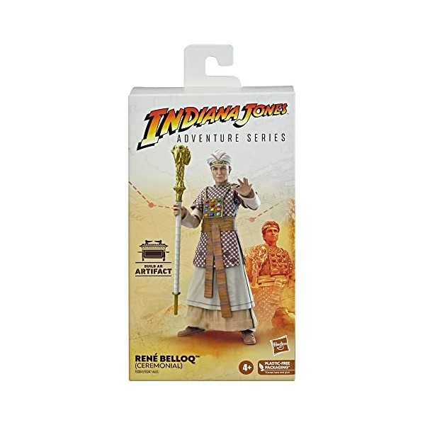 Hasbro Indiana Jones et Les Aventuriers de larche Perdue, Figurine René Belloq Ceremonial Adventure Series de 15 cm