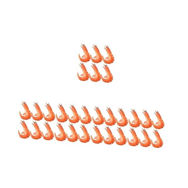 Toyvian 18 Pièces Jouet De Crabe De Crevette Simulé Jouet Alimentaire Jouets Pour Enfants Jouet De Jeu De Nourriture Accessoi