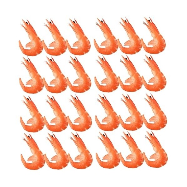 Toyvian 18 Pièces Jouet De Crabe De Crevette Simulé Jouet Alimentaire Jouets Pour Enfants Jouet De Jeu De Nourriture Accessoi