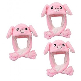 Toyvian 3 Pcs Chapeau De Lapin Ensemble De Jeu De Bricolage Jouets En Peluche Pour Filles Jouets DHalloween Chapeau Chaud D
