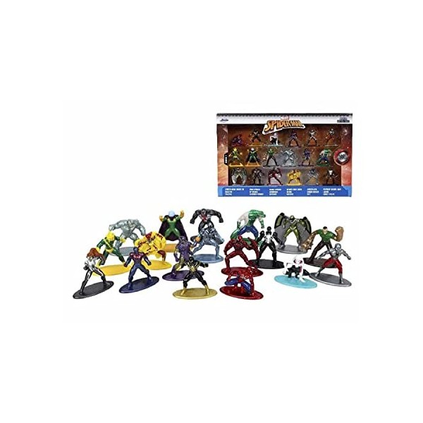 Jada - Spiderman Set 18 Pièces - Figurines Métal 4cm - Dès 3 Ans - 253225027