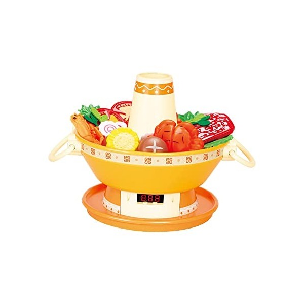 perfk Jouet de jeu de cuisine de simulation avec musique et jouet de compétence dapprentissage de la lumière, ROSE