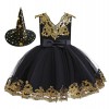 Xiaojiu DéGuisement Enfant Fille Deguisement Sorciere,Chapeau Enfant 3 Ans Robe Blanche Neige Fille Robe De Princesse Fille J