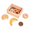 KieTeiiK Jouet Nourriture Jeu en Bois Cuisine Jeu Simulation pour Enfants Dessert Fruits Mer avec Cadeau Boîte en Bois pour G