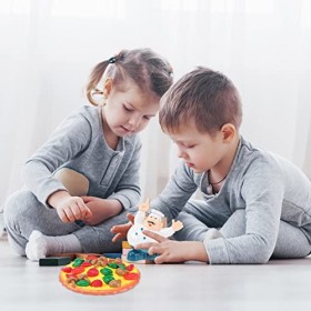 ibasenice Jouet de fête pour enfants Jeux Rabattables Pizza Up - Cadeaux empilables pour enfants Jeu de Table Équilibre Pile 