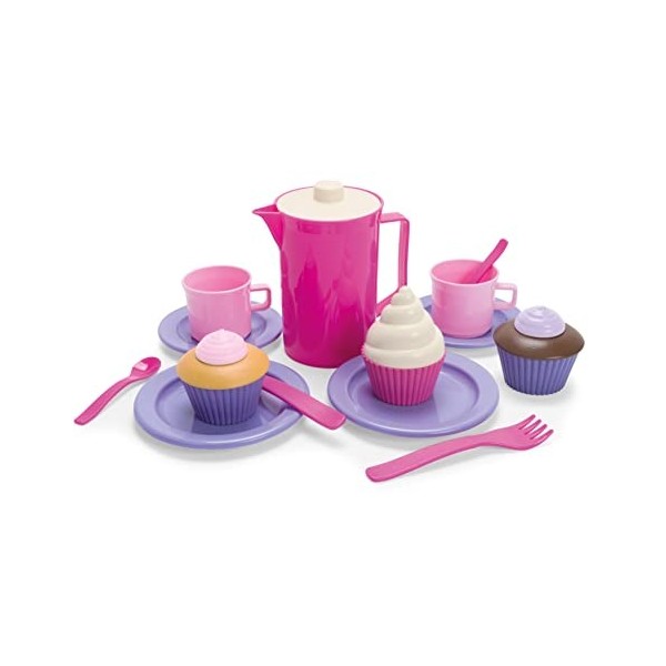 Dantoy - Service à café Princesses avec 3 gâteaux - Plaisir créatif pour la motricité fine et limagination - 2+ ans - Label 