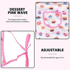 Franchity Le kit de 4 pièces et de dos pour enfants comprend un tablier pour les petites filles, une mut et une tenue pour le