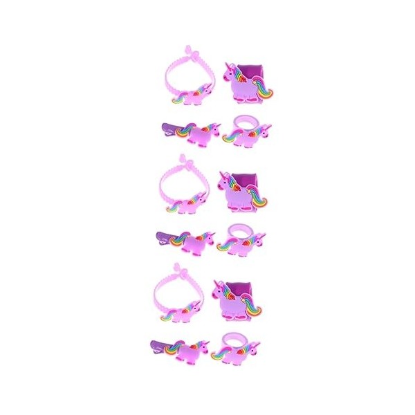 ibasenice 12 Pièces Barrettes À Cheveux DAlligator Licorne Licorne Remplisseurs De Sac De Cadeaux Cadeaux De Fête De Licorne